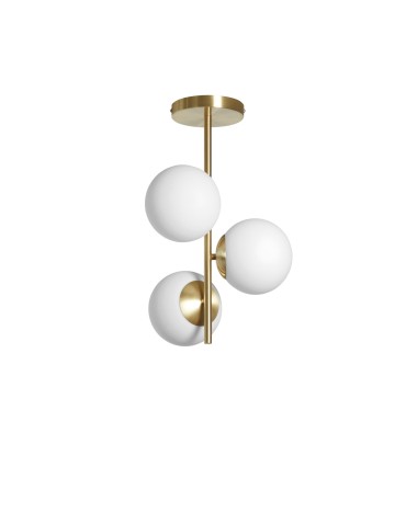 MDC Lampa wisząca RONDO mosiądz mat 3xE27 Ø15cm 578086101
