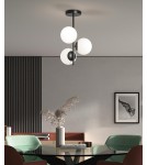 MDC Lampa wisząca RONDO czarny mat 3xE27 Ø15cm 578089101