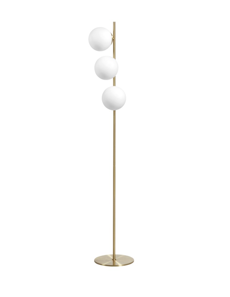 MDC Lampa podłogowa RONDO mosiądz mat 3xE27 15cm 578046101