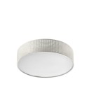 MDC Lampa sufitowa OLGA biały Ø40 3xE27 rattanowy 579995501