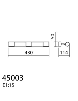 MDC Lampa sufitowa ETNIA R3 czarny mat 3xE27, naturalne drewno sosnowe 450039101 - product 2