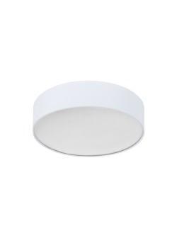 MDC Lampa sufitowa OLGA biały ø40cm 3xE27 abażur z tkaniny 579998101