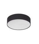 MDC Lampa sufitowa OLGA czarny ø40cm 3xE27 abażur z tkaniny 579999101