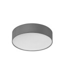 MDC Lampa sufitowa OLGA szary Ø40 3xE27 abażur z tkaniny 579993001