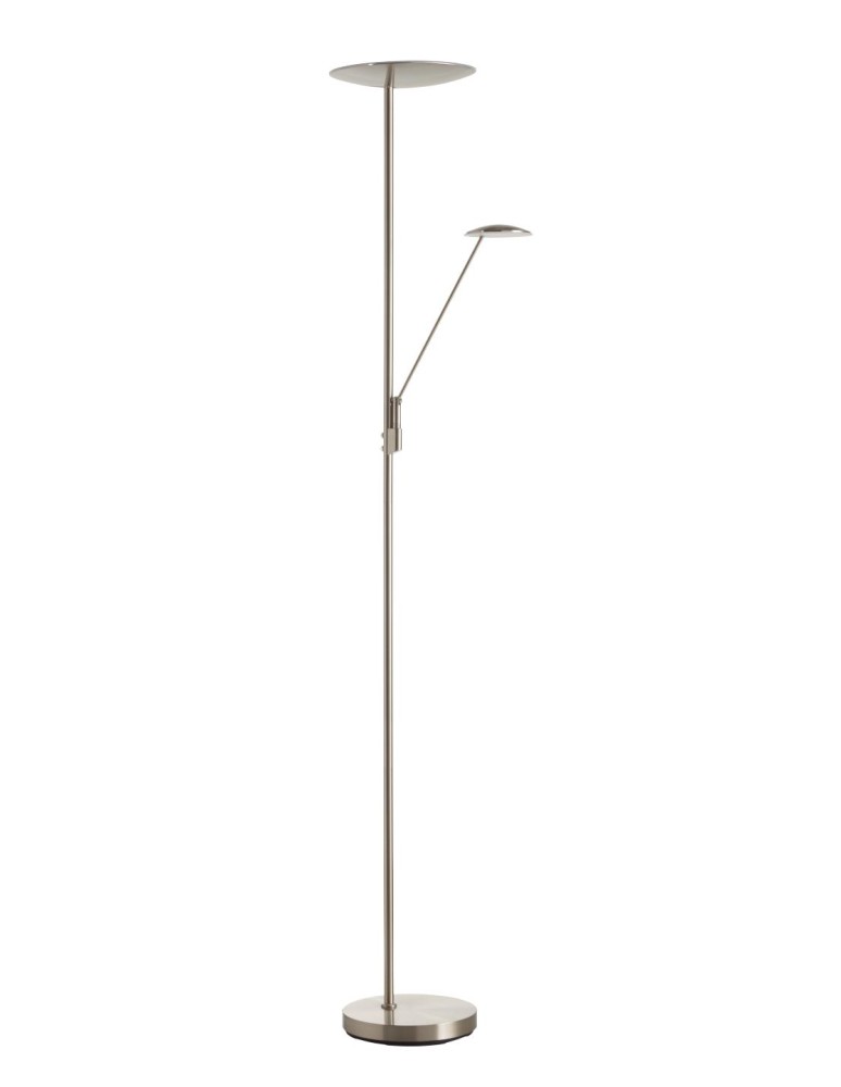 MDC Lampa podłogowa DAPHNE chrom matowy LED 33W+8W CCT 2700-4000K 579913502