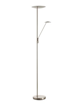 MDC Lampa podłogowa DAPHNE chrom matowy LED 33W+8W CCT 2700-4000K 579913502
