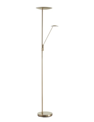 MDC Lampa podłogowa DAPHNE mosiądz antyczny LED 33W+8W CCT 2700-4000K 579914302