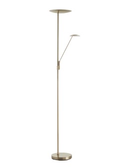 MDC Lampa podłogowa DAPHNE mosiądz antyczny LED 33W+8W CCT 2700-4000K 579914302