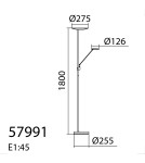 MDC Lampa podłogowa DAPHNE czarny LED 33W+8W CCT 2700-4000K 579919102