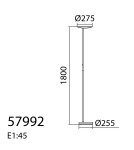 MDC Lampa podłogowa DAPHNE S mosiądz antyczny LED 33W CCT 2700-4000K 579924302