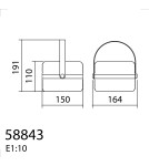 MDC Lampa stołowa VILMA brązowy 0,6W 3000K+RGB IP44 akumulatorowa przenośna 588435002