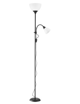 MDC Lampa podłogowa BOWL E27+E14 czarny 568239101