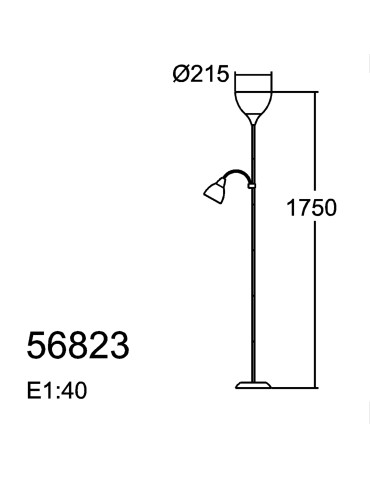 MDC Lampa podłogowa BOWL E27+E14 srebrny 568233296 - product 2
