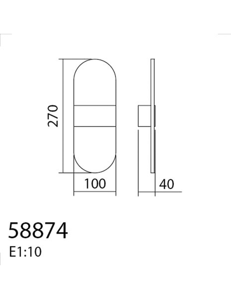MDC Lampa ścienna DUPLI czarny 4,5W 3000K 588749102