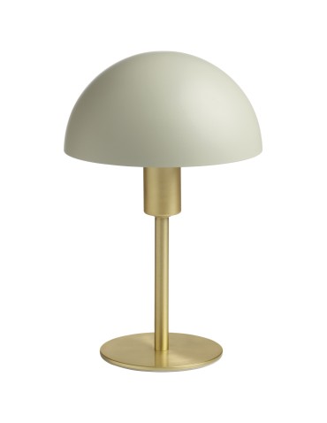 MDC Lampa stołowa POMA mosiądz mat, kremowy klosz  E14 589286301