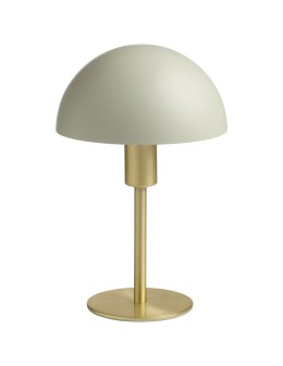 MDC Lampa stołowa POMA mosiądz mat, kremowy klosz  E14 589286301