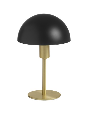 MDC Lampa stołowa POMA mosiądz mat, czarny klosz E14 589286201