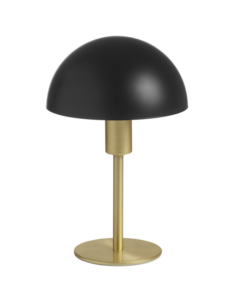 MDC Lampa stołowa POMA mosiądz mat, czarny klosz E14 589286201