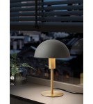 MDC Lampa stołowa POMA mosiądz mat, czarny klosz E14 589286201