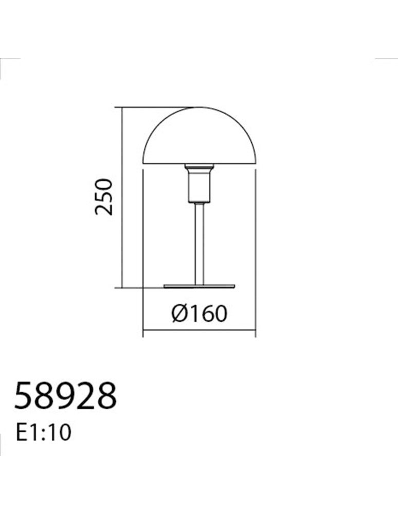 MDC Lampa stołowa POMA czarny E14 589289101