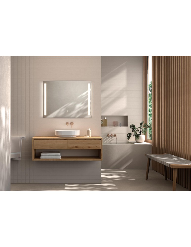 MDC Lustro łazienkowe REFLEX 80x60 28W CCT 3000-4000-5500K IP44 ściemnianie dotykowe, funkcja odparowania 599077005