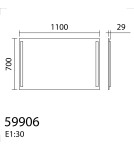 MDC Lustro łazienkowe REFLEX 110x70 31W CCT 3000-4000-5500K IP44 ściemnianie dotykowe, funkcja odparowania 599067005