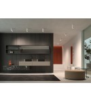 MDC Lampa sufitowa łazienkowa GALILEO ART czarny mat GU10 ø56X158mm IP44 589999203