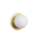 MDC Lampa ścienna łazienkowa FLOC mosiądz mat Ø17 E27 IP44 580666103