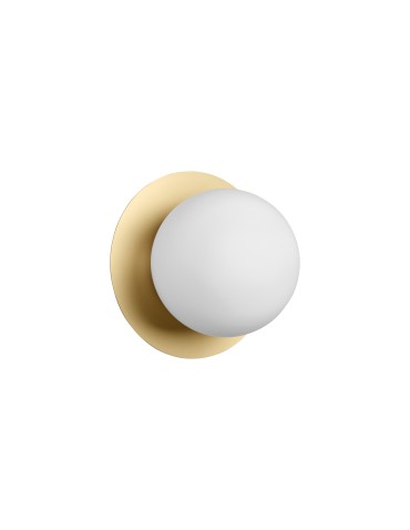 MDC Lampa ścienna łazienkowa FLOC mosiądz mat Ø17 E27 IP44 580666103