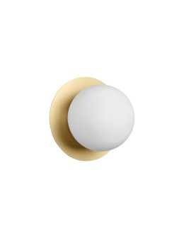 MDC Lampa ścienna łazienkowa FLOC mosiądz mat Ø17 E27 IP44 580666103