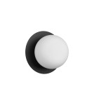 MDC Lampa ścienna łazienkowa FLOC czarny mat Ø17 E27 IP44 580669103