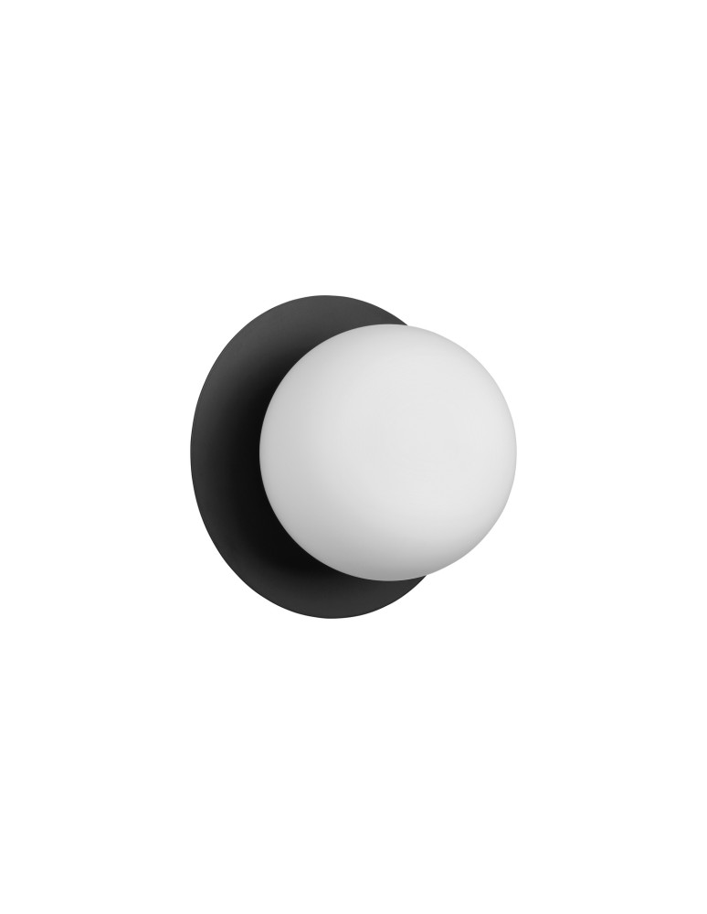 MDC Lampa ścienna łazienkowa FLOC czarny mat Ø17 E27 IP44 580669103