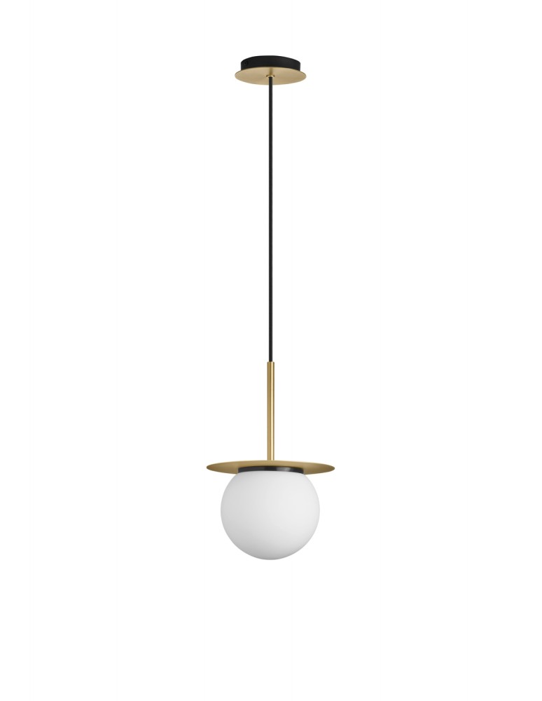 MDC Lampa wisząca łazienkowa FLOC mosiądz mat Ø17 E27 IP44 580676103