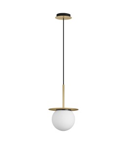 MDC Lampa wisząca łazienkowa FLOC mosiądz mat Ø17 E27 IP44 580676103