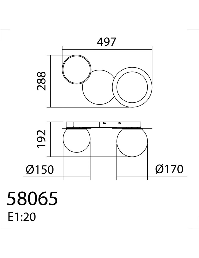 MDC Lampa ścienna łazienkowa FLOC DUO PLUS M Ø17 E27 mosiądz mat Ø15 E27 mosiądz mat+czarny mat IP44 580656103