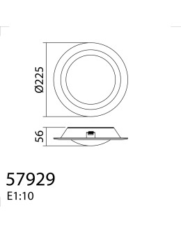 MDC Lampa podtynkowa łazienkowa OASIS biały LED 18W ø225mm 5000K IP44 579298105 - product 2