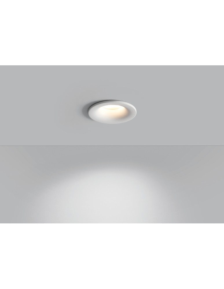 MDC Lampa podtynkowa łazienkowa NOBEL biały mat GU10 ø85mm IP65 579628303