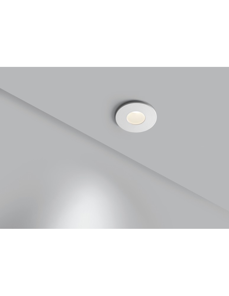 MDC Lampa podtynkowa łazienkowa DARBY biały GU10 ø86mm IP65 579618103