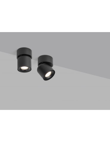 MDC Lampa sufitowa łazienkowa MARTINA czarny mat GU10 Ø94mm IP44 589599203