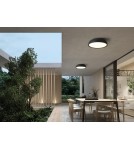MDC Lampa sufitowa łazienkowa TOKIO czarny mat LED 36W CCT 3000-3500-4000K IP44 578019103