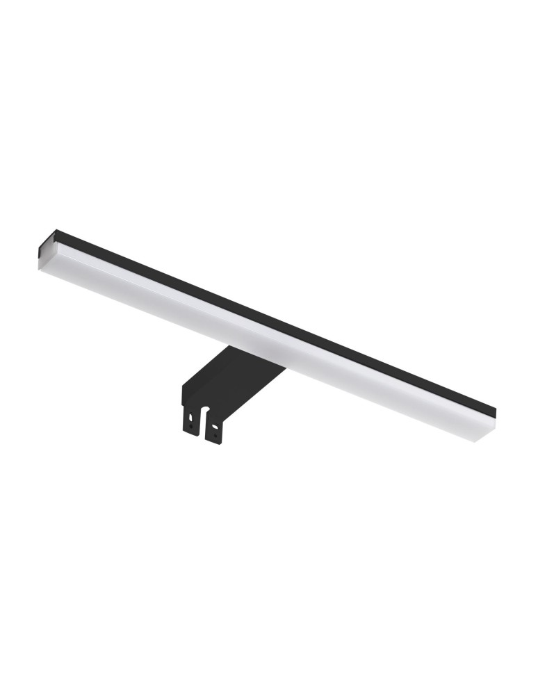 MDC Lampa łazienkowa TIWALL KIT (uchwyt lustro/ściana/szafka) czarny mat LED 12W 450mm 3000K IP44 576869109