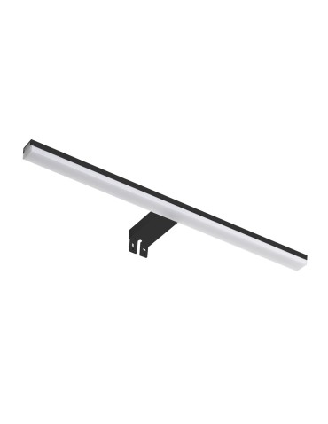 MDC Lampa łazienkowa TIWALL KIT (uchwyt lustro/ściana/szafka) czarny mat LED 16W 600mm 3000K IP44 576879109