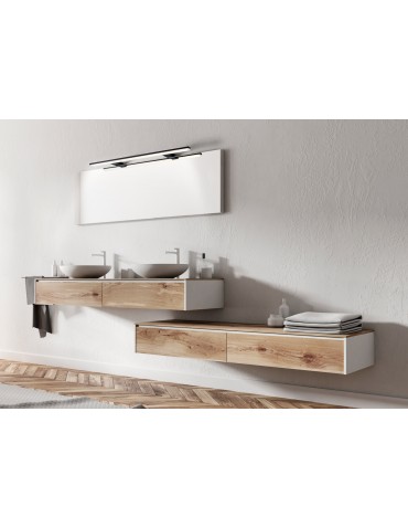 MDC Lampa łazienkowa TIWALL KIT (uchwyt lustro/ściana/szafka) czarny mat LED 20W 750mm 4000K IP44 576889105 - product 2