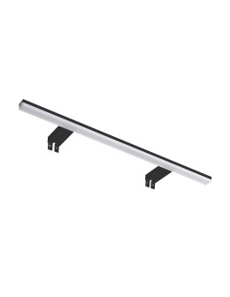 MDC Lampa łazienkowa TIWALL KIT (uchwyt lustro/ściana/szafka) czarny mat LED 20W 750mm 3000K IP44 576889109