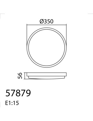 MDC Lampa sufitowa łazienkowa MARES biały LED 24W Ø350mm 3000K IP44 z czujnikiem 578796811 - product 2