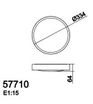 MDC Lampa sufitowa łazienkowa ASLI biały LED 24W 335mm CCT 3000-3750-4500K IP44 577108142