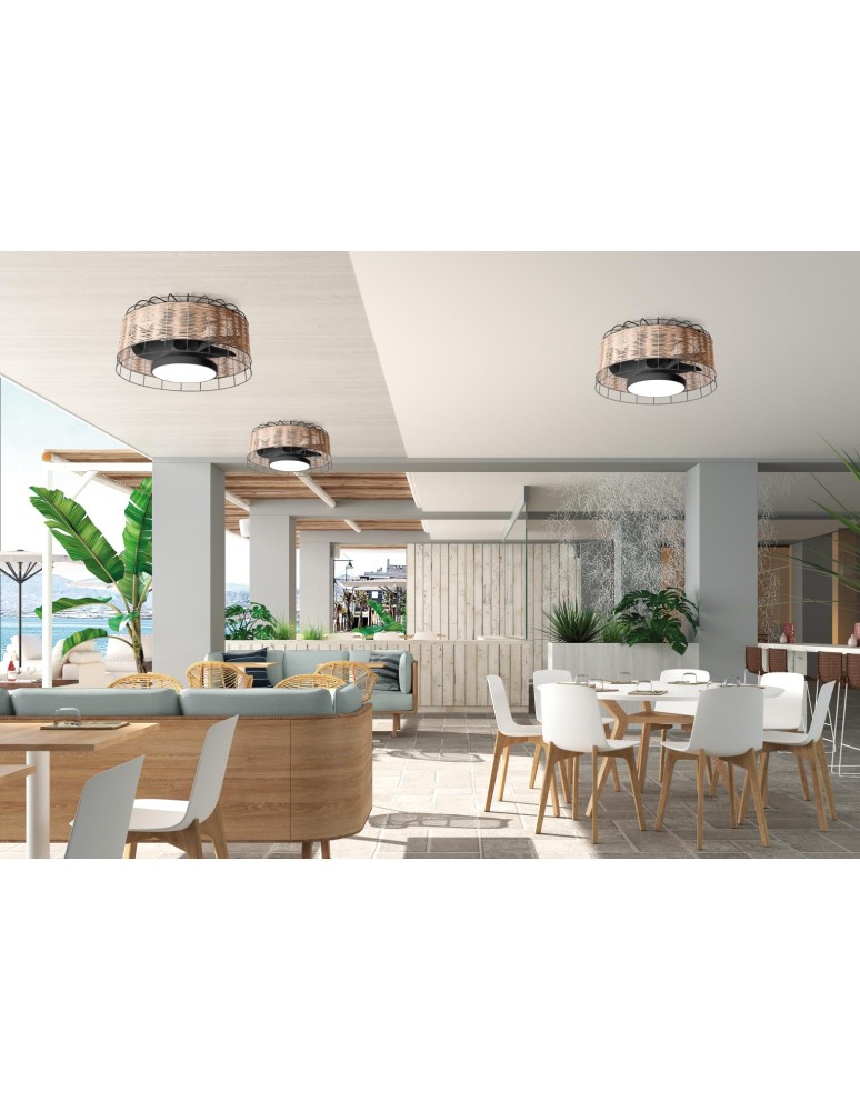 MDC Wentylator MARA naturalny Ø61 DC 30W LED 24W CCT zmienna barwa , pilot 579555509