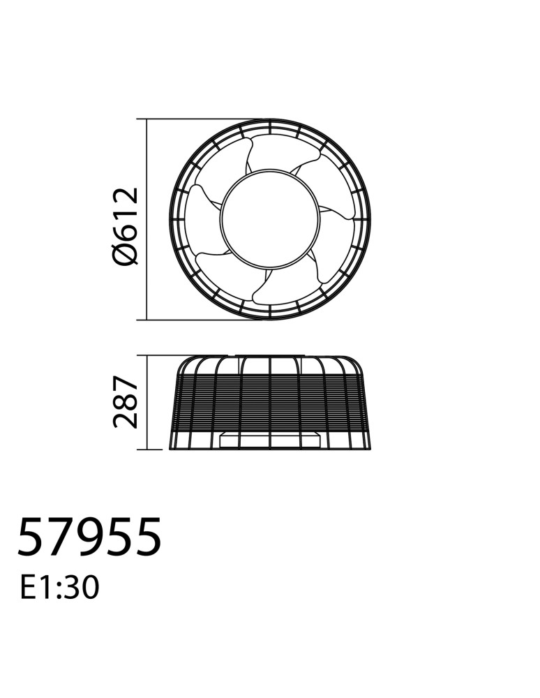 MDC Wentylator MARA naturalny Ø61 DC 30W LED 24W CCT zmienna barwa , pilot 579555509