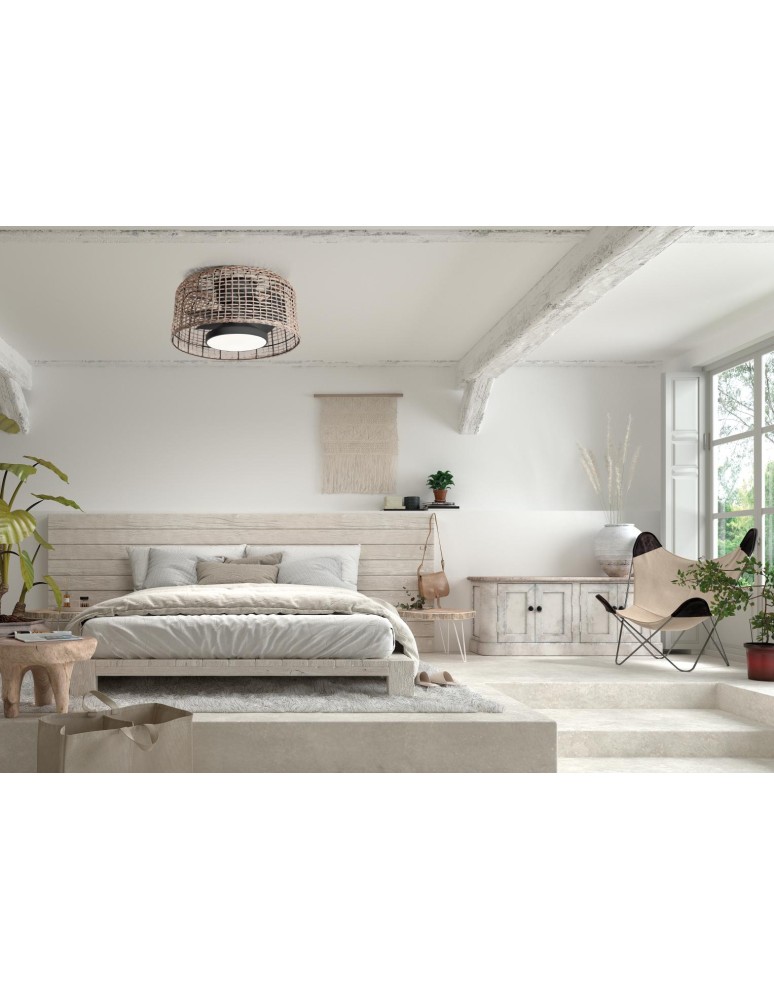 MDC Wentylator MADEIRA naturalny Ø61 DC 30W LED 24W CCT zmienna barwa , pilot 579575509