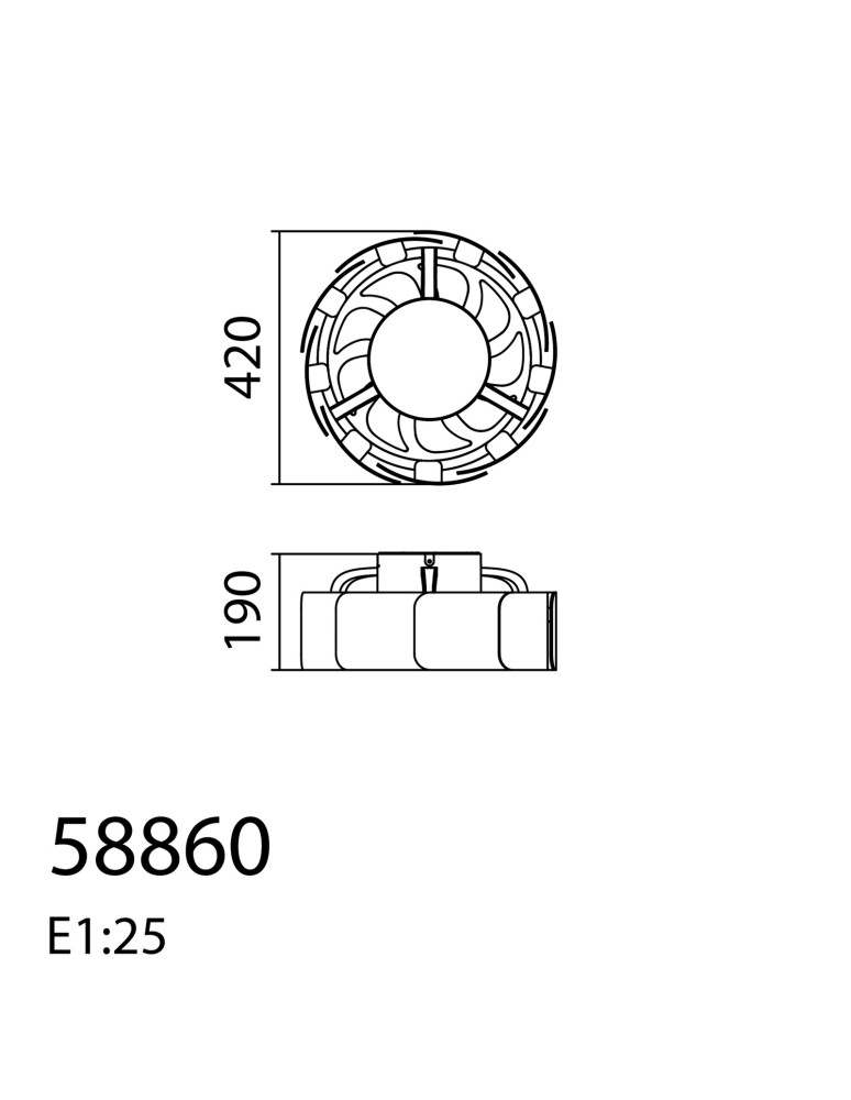 MDC Wentylator VENTI SNAIL biały Ø40 DC 20W LED 24W CCT zmienna barwa, pilot 588608109